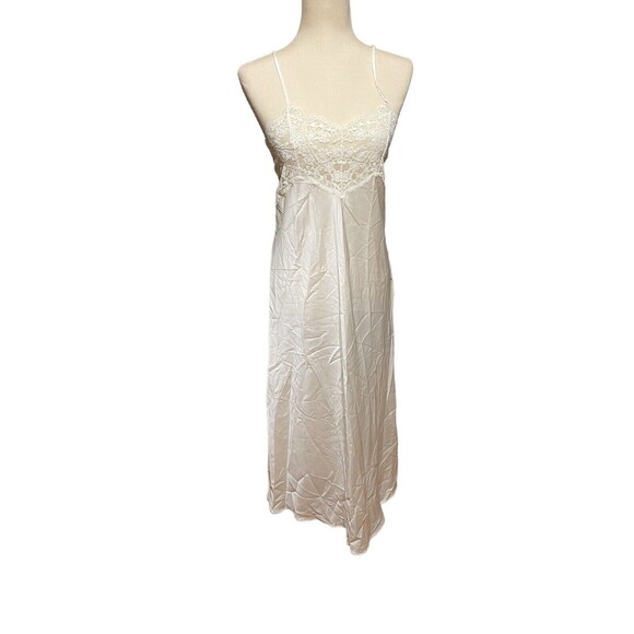 Vintage St. Michael Women's Size 10 Ivory White Lingerie Nightgown UK - Picture 1 of 9